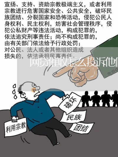 网贷催收怎么投诉他们呢/2023102495816