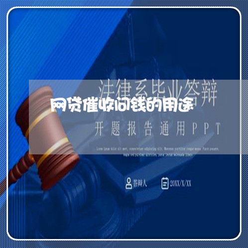 网贷催收问钱的用途/2023102483716