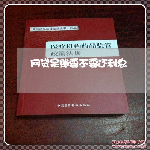 网贷呆账要不要还利息/2023111695040