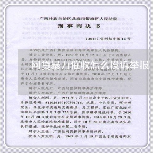 网贷暴力催收怎么投诉举报/2023102406137