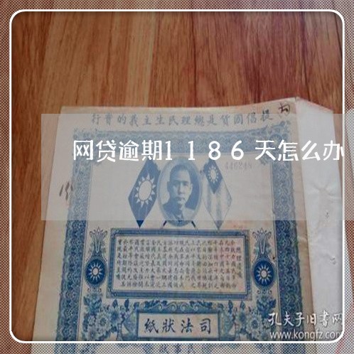 网贷逾期1186天怎么办/2023110700826