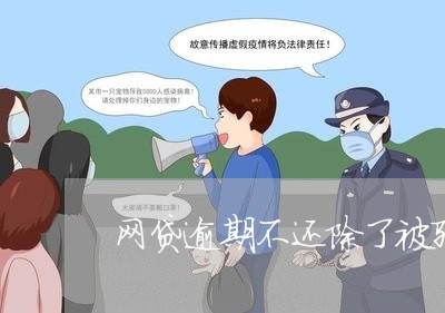 网贷逾期不还除了被骚扰/2023110230671