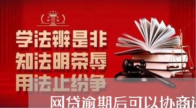 网贷逾期后可以协商还款吗怎么办/2023100878482