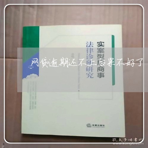 网贷逾期还不上后果不好了/2023110770502