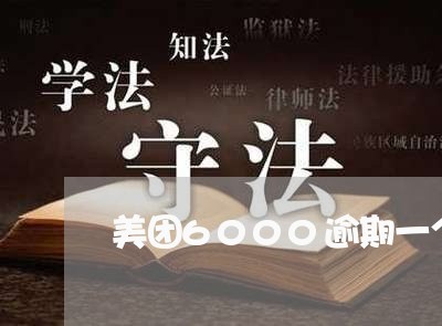 美团6000逾期一个月/2023062282714