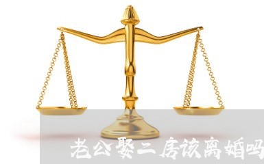 老公娶二房该离婚吗/2023110294826