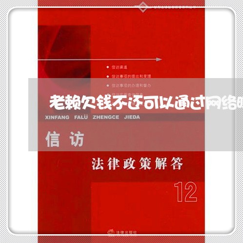 老赖欠钱不还可以通过网络曝光吗/2023120519260