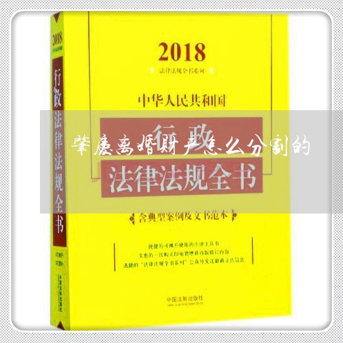 肇庆离婚财产怎么分割的/2023111589372