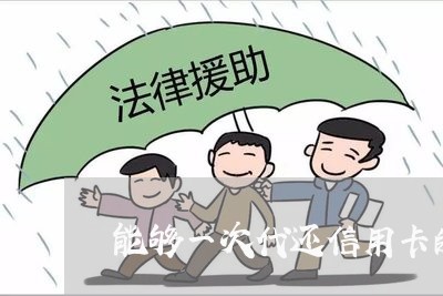 能够一次代还信用卡的平台/2023081463714