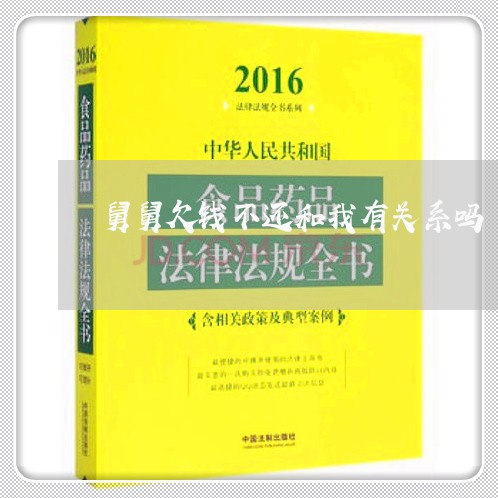 舅舅欠钱不还和我有关系吗/2023092716042