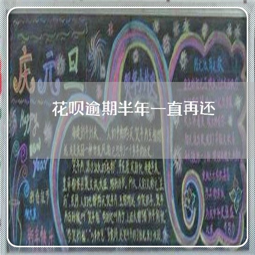 花呗逾期半年一直再还/2023073171713