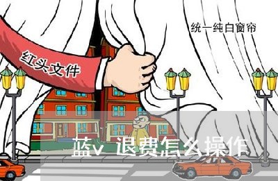 蓝v退费怎么操作/2023042919581