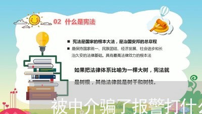 被中介骗了报警打什么电话举报/2023032717269