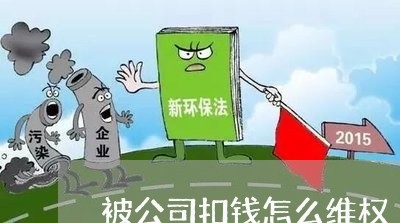 被公司扣钱怎么维权/2023061260493