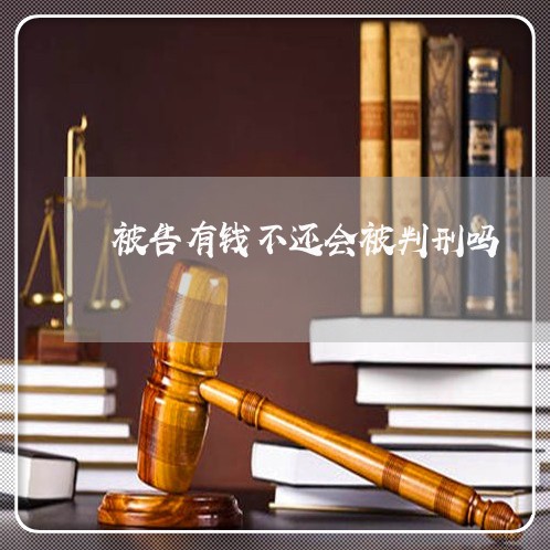 被告有钱不还会被判刑吗/2023120537592