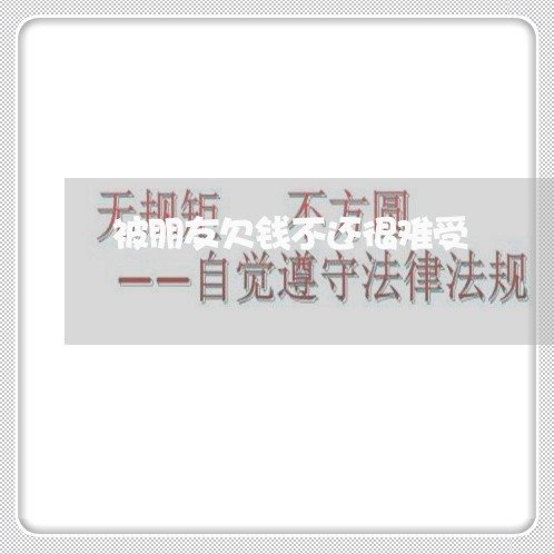 被朋友欠钱不还很难受/2023112633826