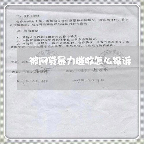 被网贷暴力催收怎么投诉/2023102495059