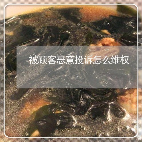 被顾客恶意投诉怎么维权/2023052454704