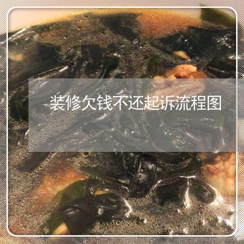 装修欠钱不还起诉流程图/2023092150581