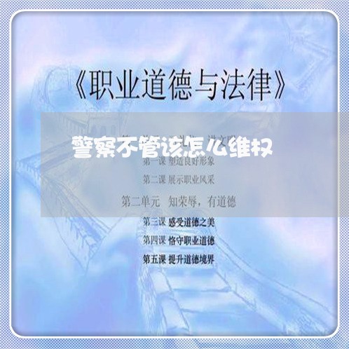 警察不管该怎么维权/2023052650504