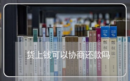 货上钱可以协商还款吗/2023100630474