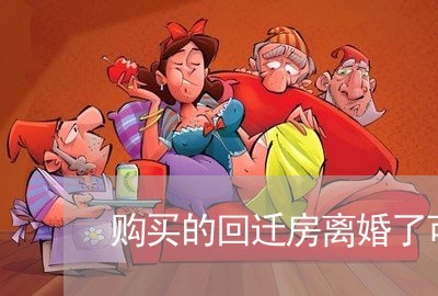 购买的回迁房离婚了可以给孩子吗/2023111517261