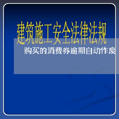 购买的消费券逾期自动作废/2023052723624