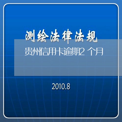 贵州信用卡逾期2个月/2023071325262