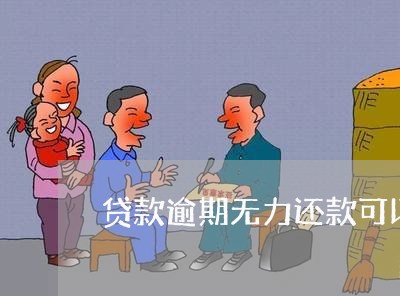 贷款逾期无力还款可以协商解决吗/2023100696039