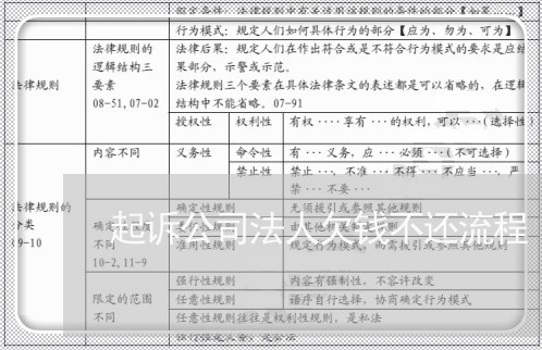 起诉公司法人欠钱不还流程/2023120417179