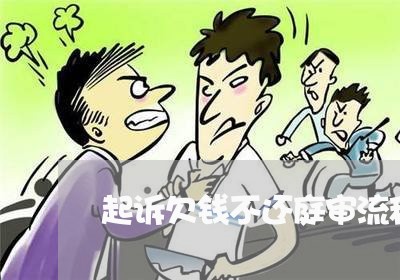 起诉欠钱不还庭审流程图/2023092016250