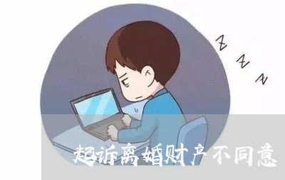 起诉离婚财产不同意/2023110952502