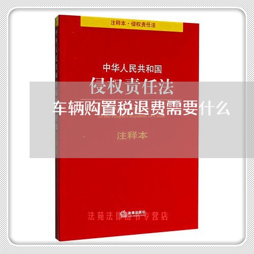 车辆购置税退费需要什么/2023062091416