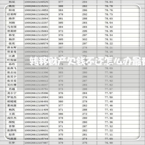 转移财产欠钱不还怎么办最有效/2023120950671