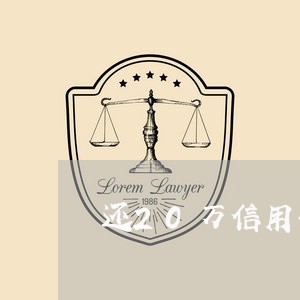 还20万信用卡/2023092769471