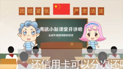 还信用卡可以分次还吗/2023120518259