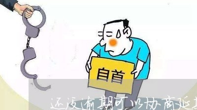 还没逾期可以协商延期还款吗/2023100714926