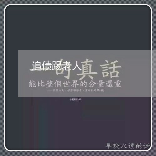 追债踢老人/2023121787071