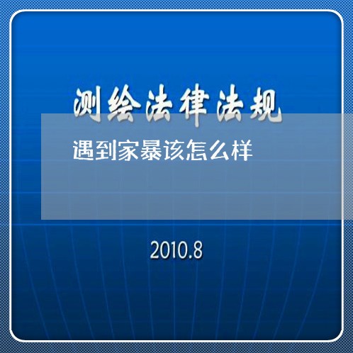 遇到家暴该怎么样/2023100517149