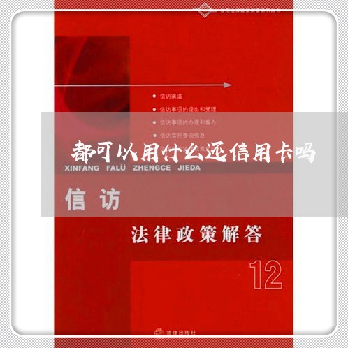 都可以用什么还信用卡吗/2023072248371