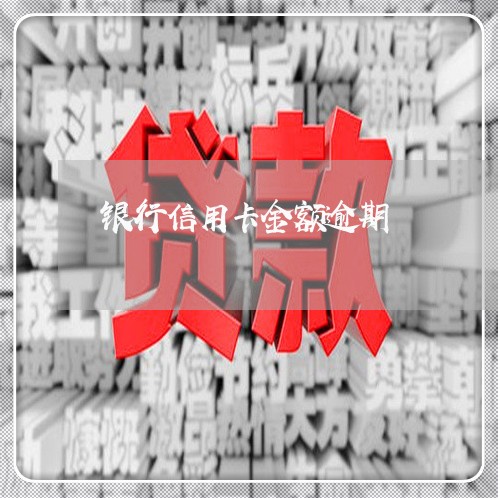 银行信用卡金额逾期/2023112518049