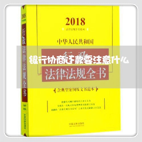 银行协商还款要注意什么/2023092027060