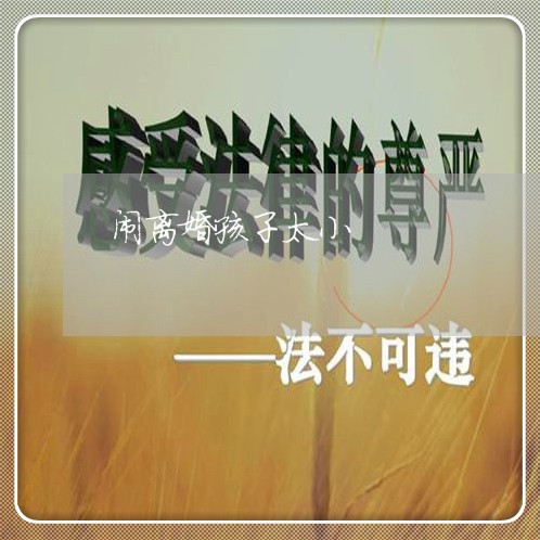 闹离婚孩子太小/2023121719350