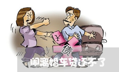 闹离婚车贷还不了/2023093039372