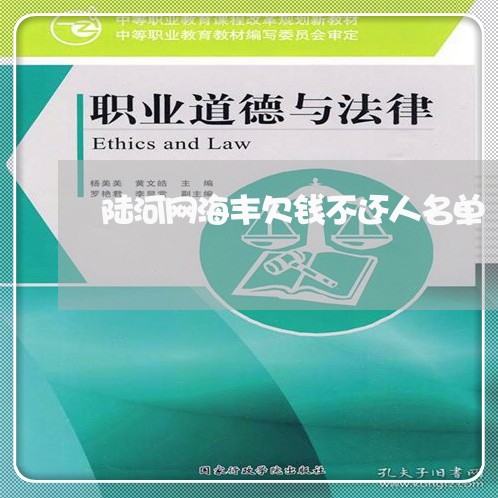 陆河网海丰欠钱不还人名单/2023110830382