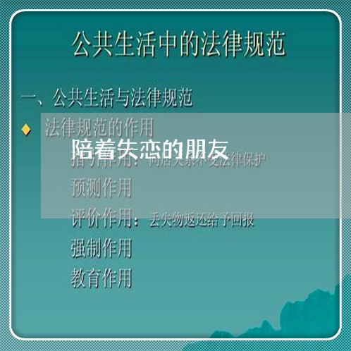 陪着失恋的朋友/2023091642604