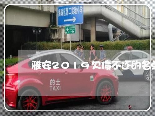 雅安2019欠债不还的名单/2023111767272