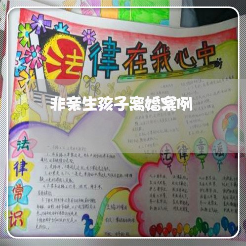 非亲生孩子离婚案例/2023110484857