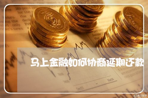 马上金融如何协商延期还款/2023092317460