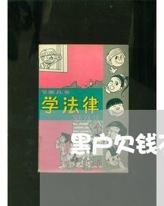 黑户欠钱不还采取措施/2023091507258